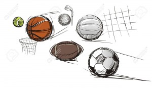 9995411-Balles-pour-diff-rents-types-de-sports-tennis-ballon-basket-football-volley-ball-un-ballon-pour-un-g-Banque-d'images